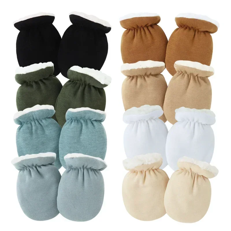 Baby Mittens Scratch - Warme wollen pasgeboren wanten voor jongen