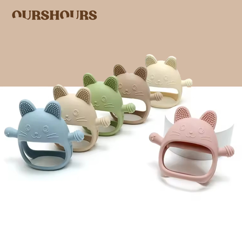 Baby Mittens Scratch - 1 Pc Baby Siliconen Bijtringen Handschoenen