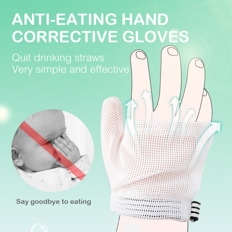Baby Mittens Scratch - Baby Anti-Eten Hand Handschoenen Ademend Netto