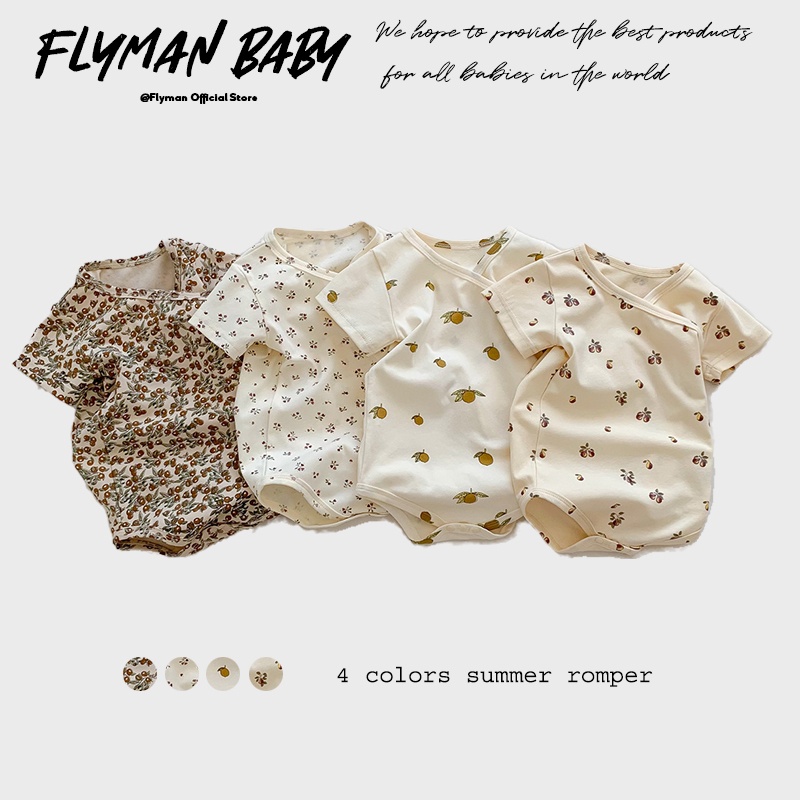 Baby Clothing Online - Pasgeboren meisjes jongens baby romper fruit