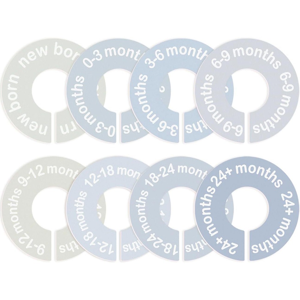 Baby Clothing Hanger Dividers - 68/9 Stuks Organiserende Hangers Babykleding Maatverdelers