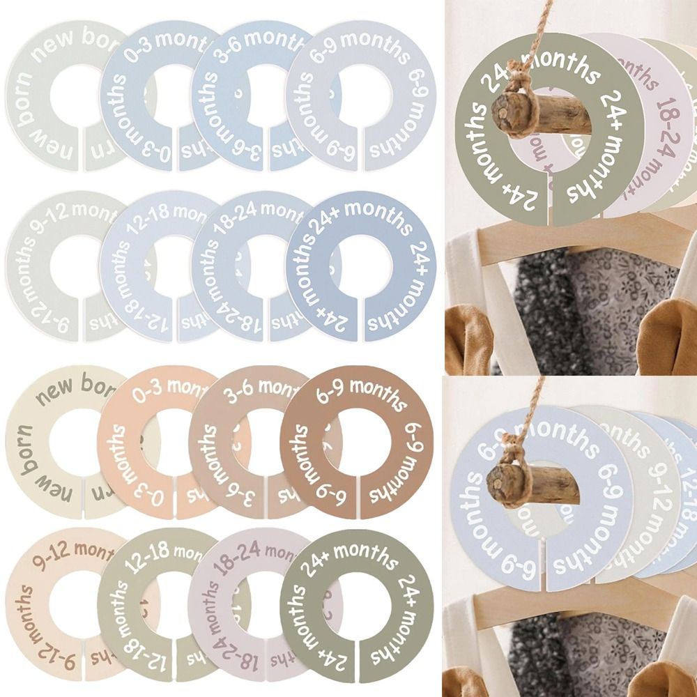 Baby Clothing Hanger Dividers - 68/9 Stuks Organiserende Hangers Babykleding Maatverdelers