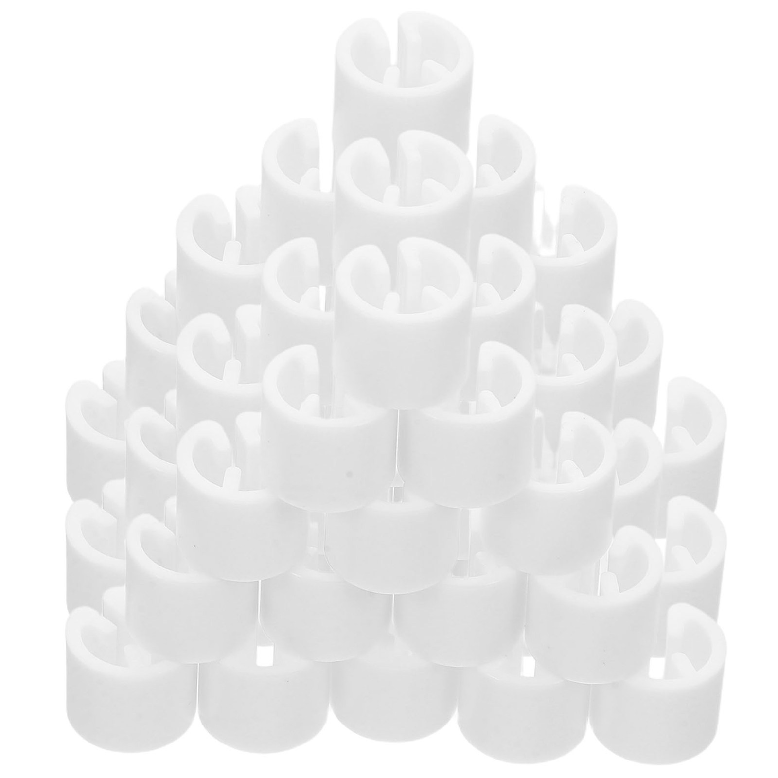 Baby Clothing Hanger Dividers - 100 stuks witte plastic kledingmaatlabels, ronde