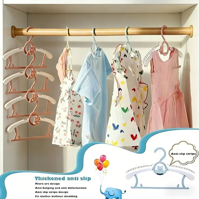 Baby Clothing Hanging Rack - 30 stuks PP plastic babykledinghangers intrekbaar