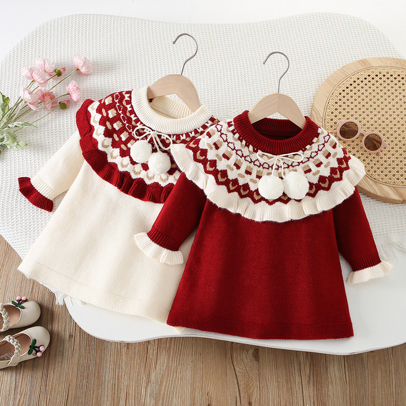 Meisjes Gebreide Jurken Lente  - Baby Clothing Line recensie en prijs