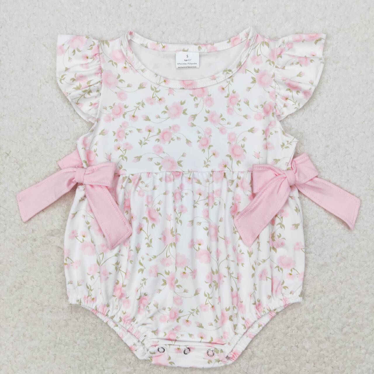 Baby Meisjes Roze Bloemen Romp - Baby Clothing Sale recensie en prijs