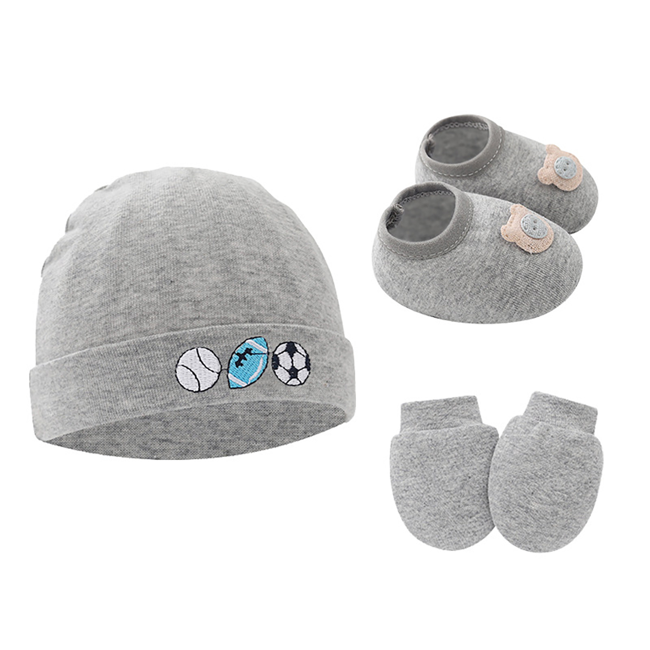 3pcs Baby Hoed Handschoenen Sc - Baby Mittens Scratch recensie en prijs