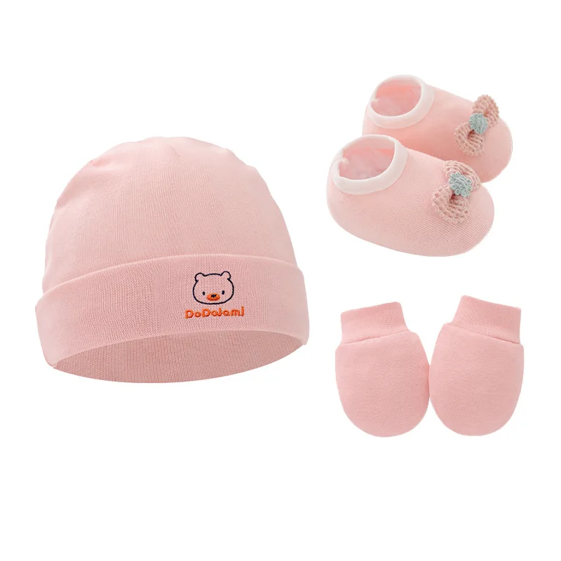 3 stks/set pasgeboren hoed han - Baby Mittens Scratch recensie en prijs