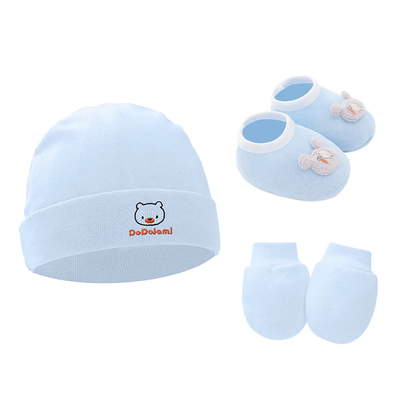 3 stks/set pasgeboren hoed han - Baby Mittens Scratch recensie en prijs