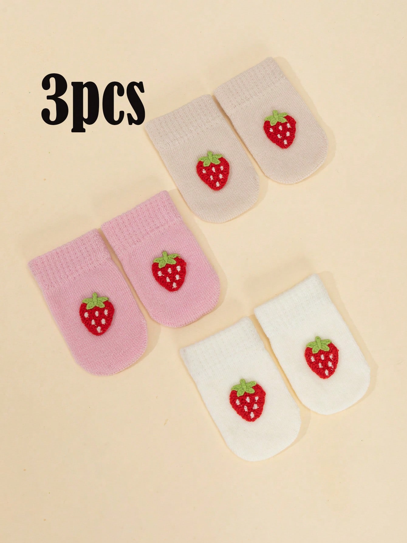 3 paar babymeisjes 0-12M gebre - Baby Mittens Scratch recensie en prijs