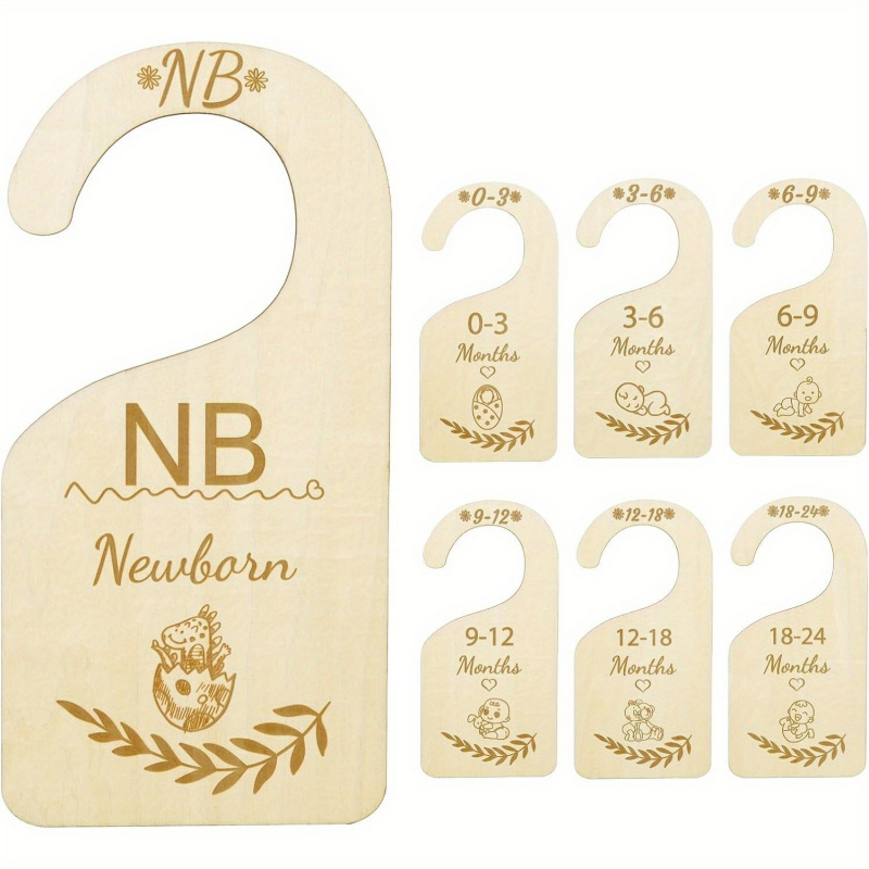 7 stuks houten babykastverdele - Baby Clothing Hanger Dividers recensie en prijs